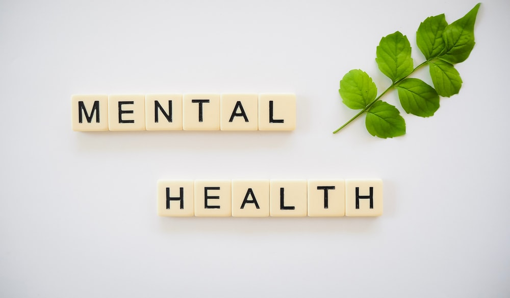 MENTAL HEALTH spelled with block letters